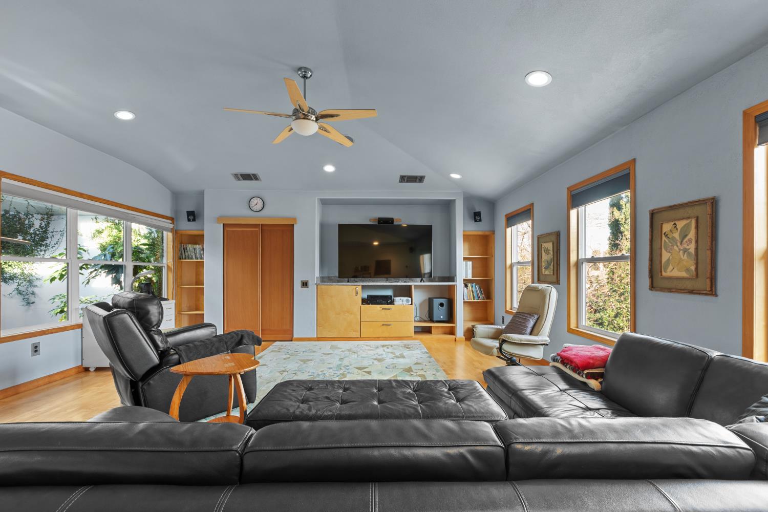 4838 Robertson Avenue Carmichael, CA 95608 - Photo 33 of 52 a living room with furniture and a flat screen tv