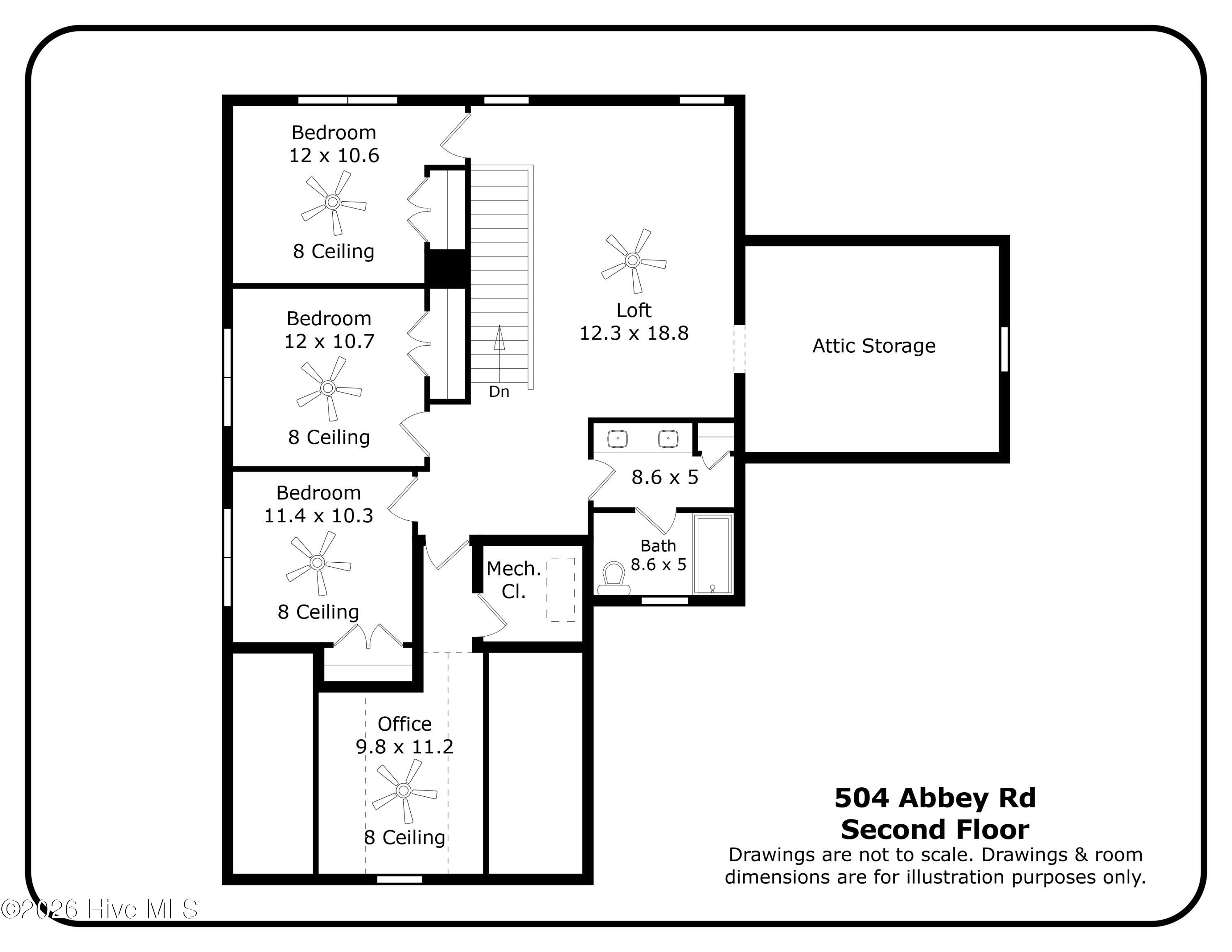 504 Abbey Road Carthage, NC 28327 - Photo 74 of 74 504 Abbey Rd_Second Floor_page-0001