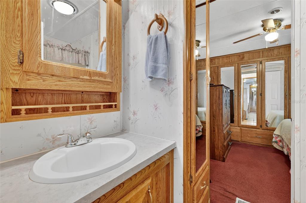 11324 Goldfinch Way Leesburg, FL 34788 - Photo 20 of 20 a bathroom with a sink and a mirror