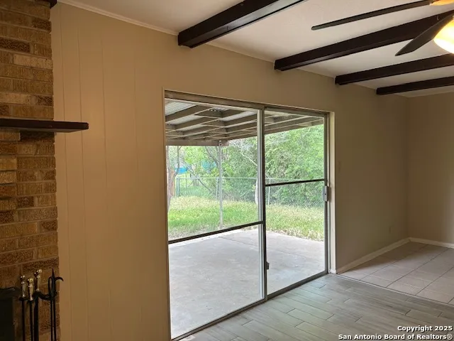 a view of outdoor space and balcony