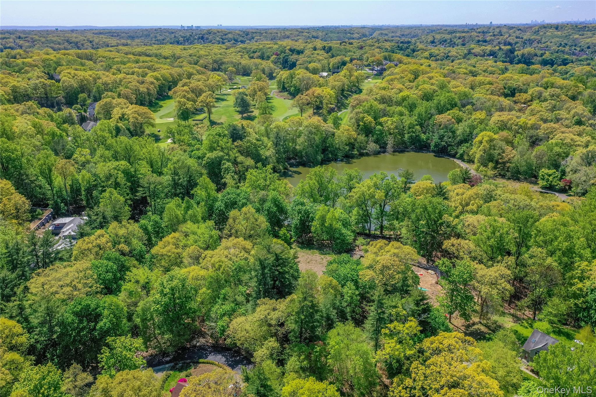 Lot #1 Castle Road Irvington, NY 10533 - Photo 18 of 26 an aerial view of residential houses with outdoor space and trees