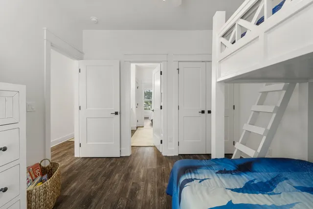 a view of livingroom with wooden floor