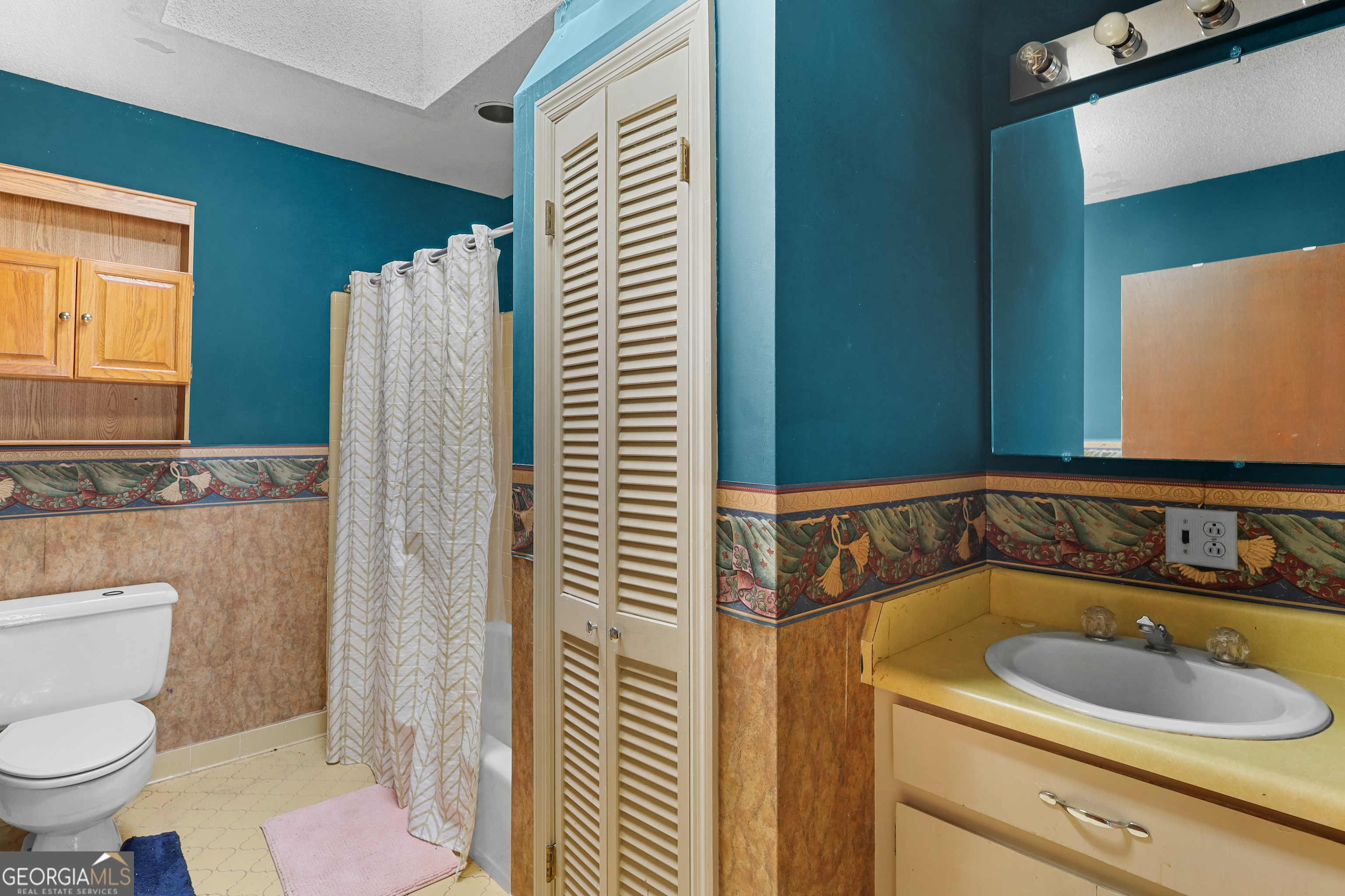 565 Bragg Road Brooklet, GA 30415 - Photo 22 of 44 a bathroom with a sink a toilet and shower