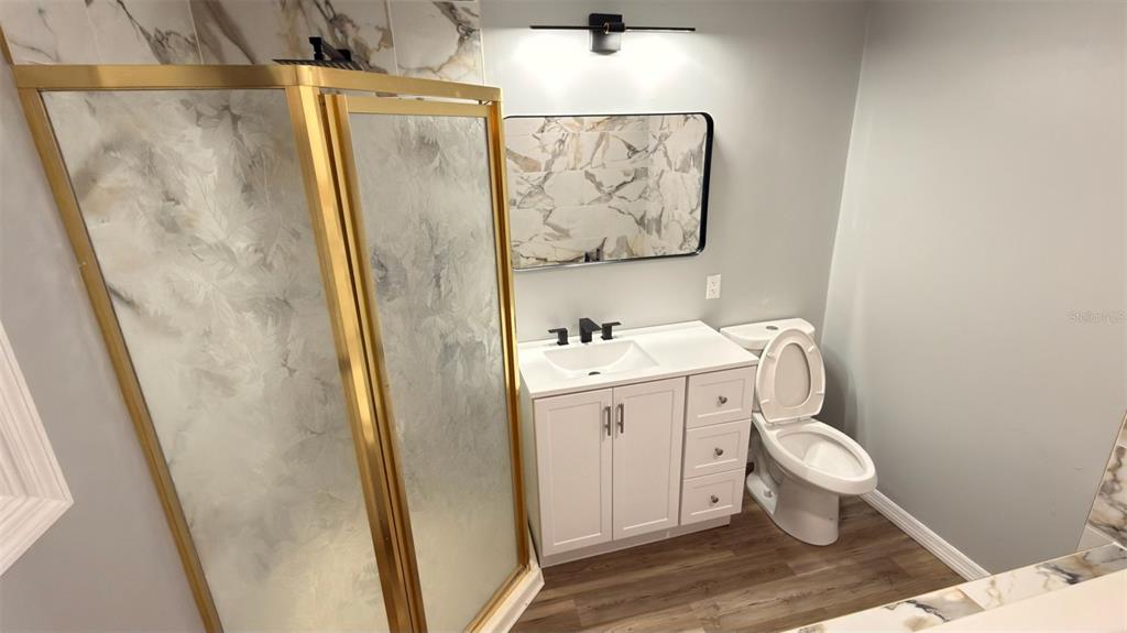 14740 Johns Road Dade City, FL 33525 - Photo 15 of 46 a bathroom with a sink and mirror with toilet