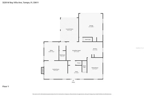 $1,150,000 | 3220 West Bay Villa Avenue, Tampa, FL 33611