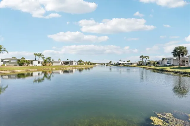 a view of a lake from a balcony