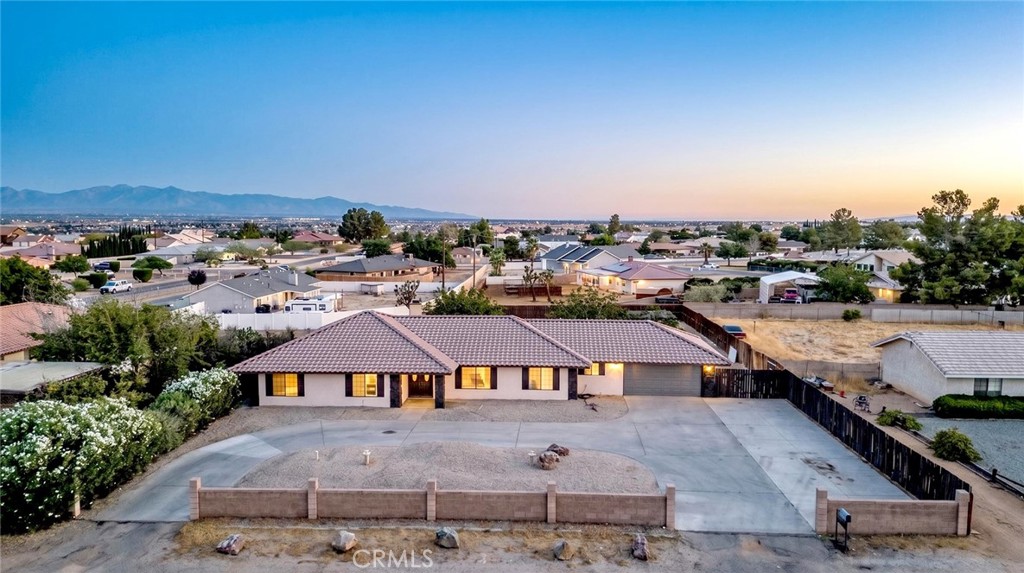 13786 Crow Road Apple Valley, CA 92307 - Photo 1 of 59 13786 Crow Rd Nugent Group Aerial of circular driveway