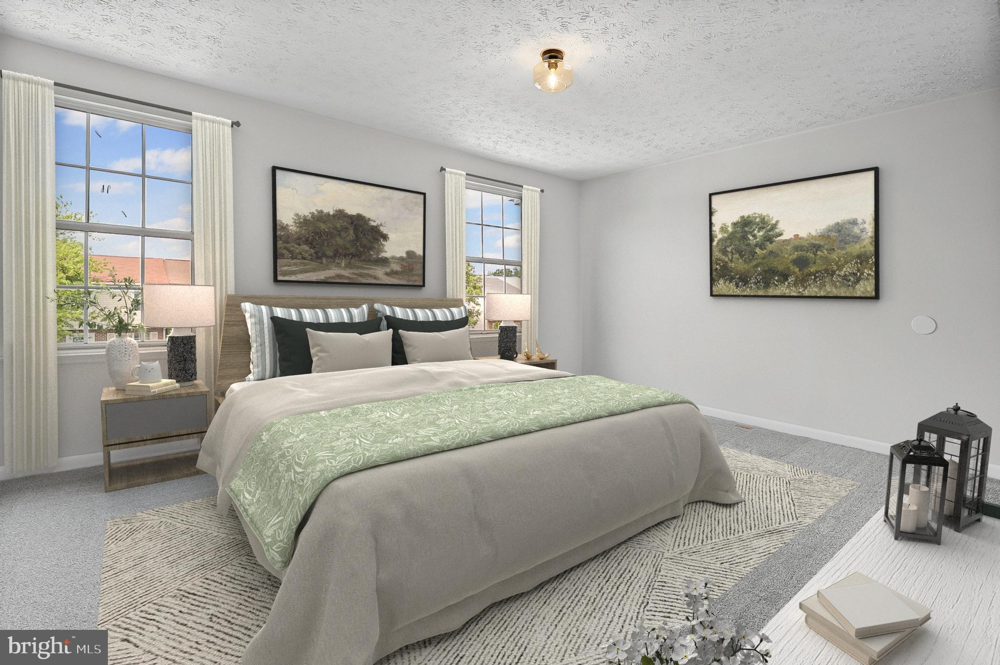 909 Olive Branch Court Edgewood, MD 21040 - Photo 18 of 36 a bedroom with a bed and glass windows