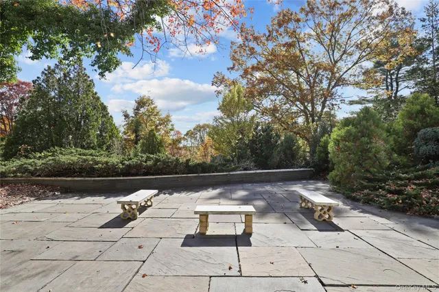 a view of lake with outdoor seating