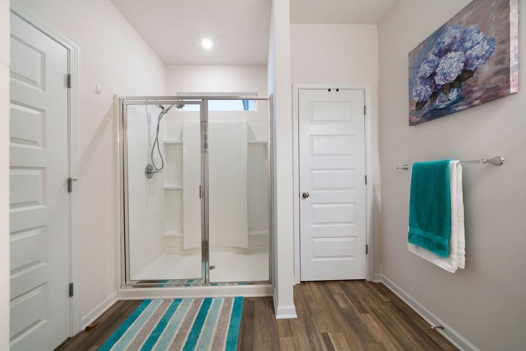 17 Brooke Court Southeast Rome, GA 30161 - Photo 25 of 32 wooden floor with closet in an empty room