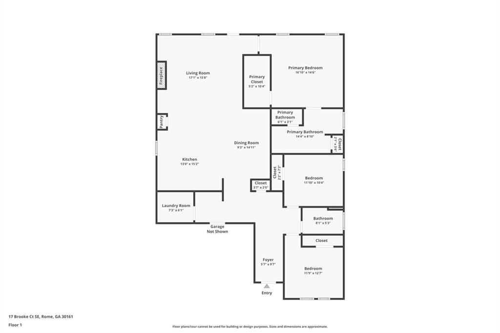 17 Brooke Court Southeast Rome, GA 30161 - Photo 28 of 32 a picture of a floor plan