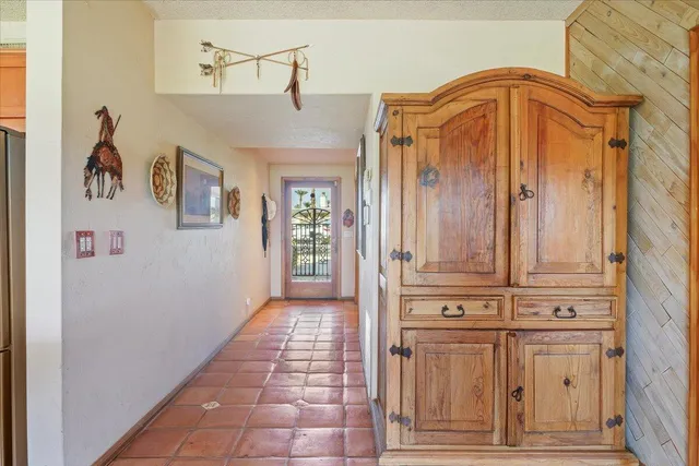 a view of a entryway with hallway