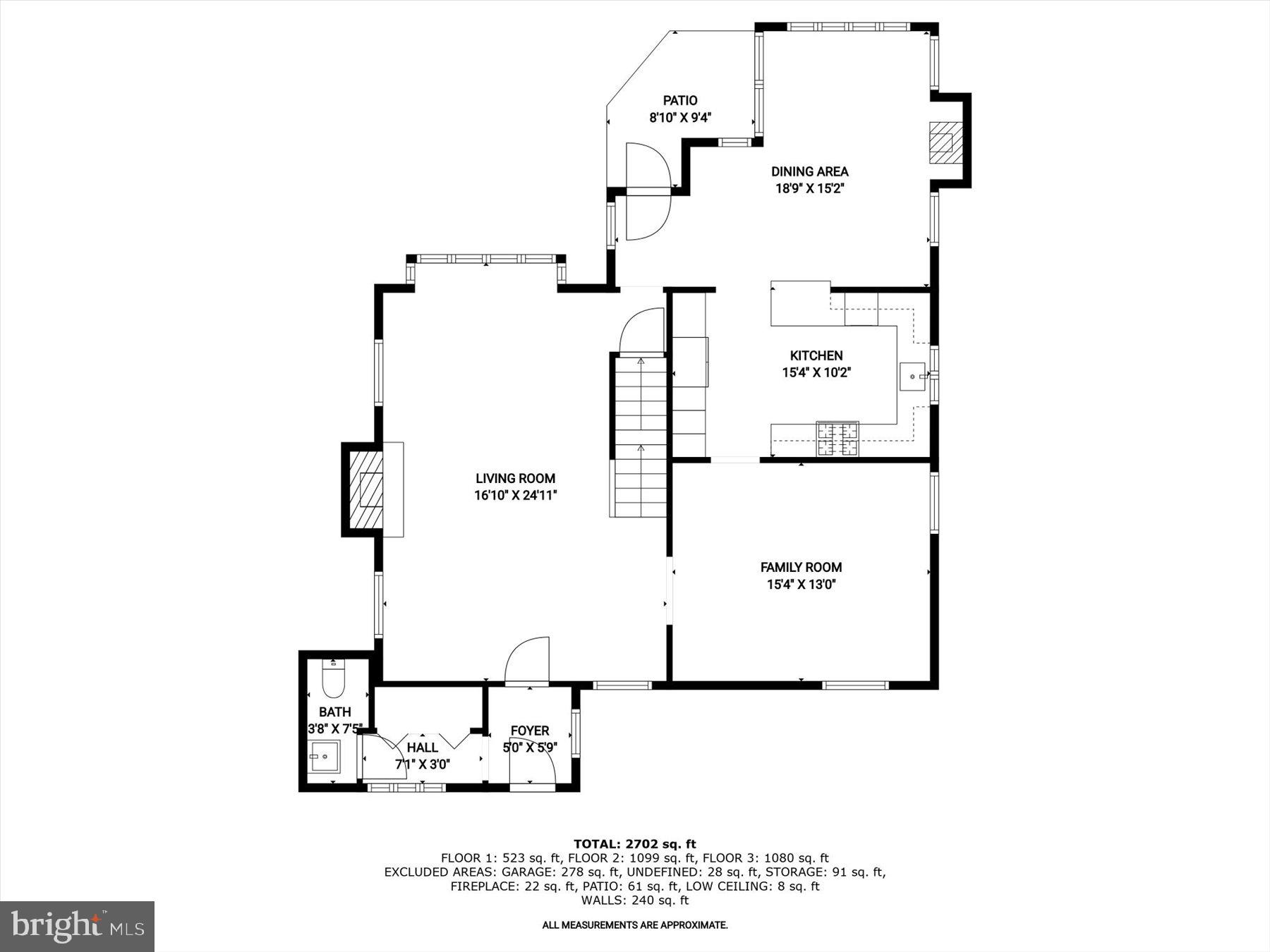6310 Poe Road Bethesda, MD 20817 - Photo 44 of 46 Main Level Floor Plan