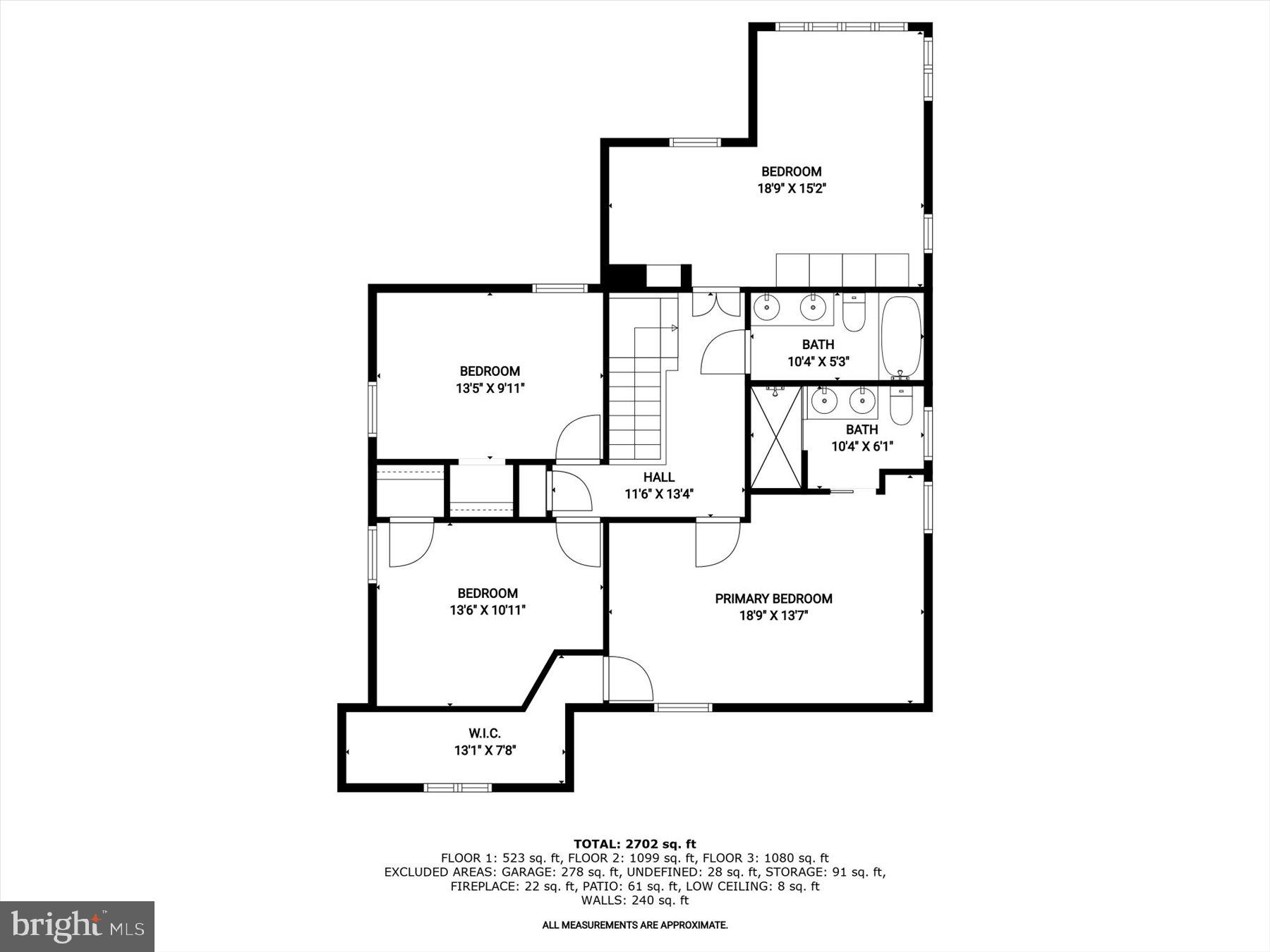 6310 Poe Road Bethesda, MD 20817 - Photo 45 of 46 Upper Level Floor Plan