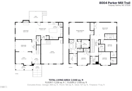 $525,000 | 8004 Parker Mill Trail, Fuquay-Varina, NC 27526