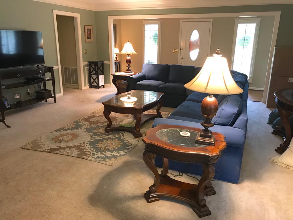 9802 County Line Road Midland, GA 31820 - Photo 3 of 15 a living room with furniture a rug and a lamp