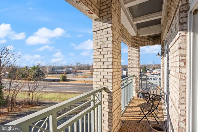 a view of balcony with couch
