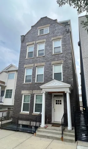 a front view of a building