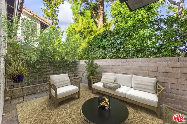 a view of outdoor space with seating