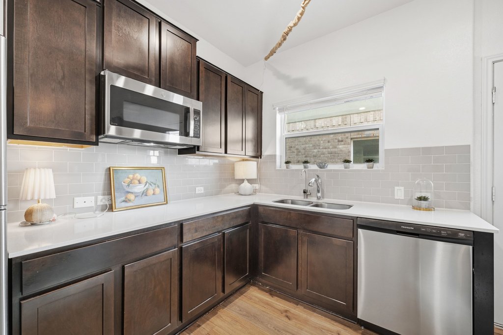 1233 Sweetspire Street Leander, TX 78641 - Photo 24 of 40 Thoughtfully designed kitchenette provides everyday convenience within the private guest suite.