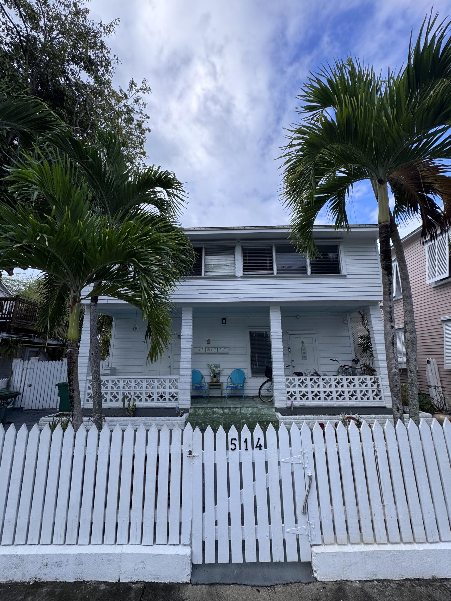 a front view of house yard