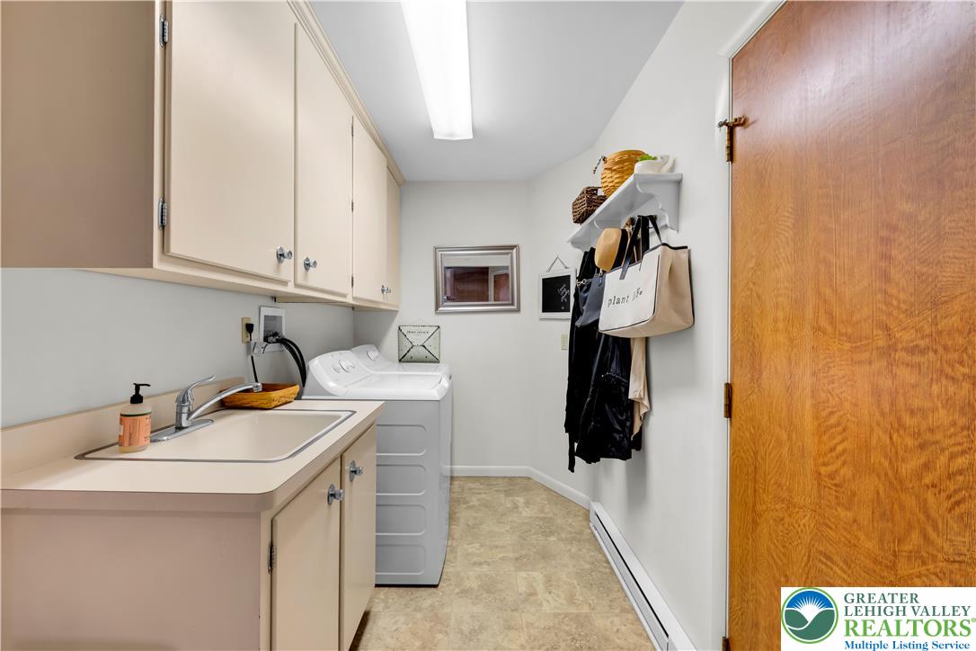5747 Kernsville Road Orefield, PA 18069 - Photo 20 of 56 a utility room with dryer and washer