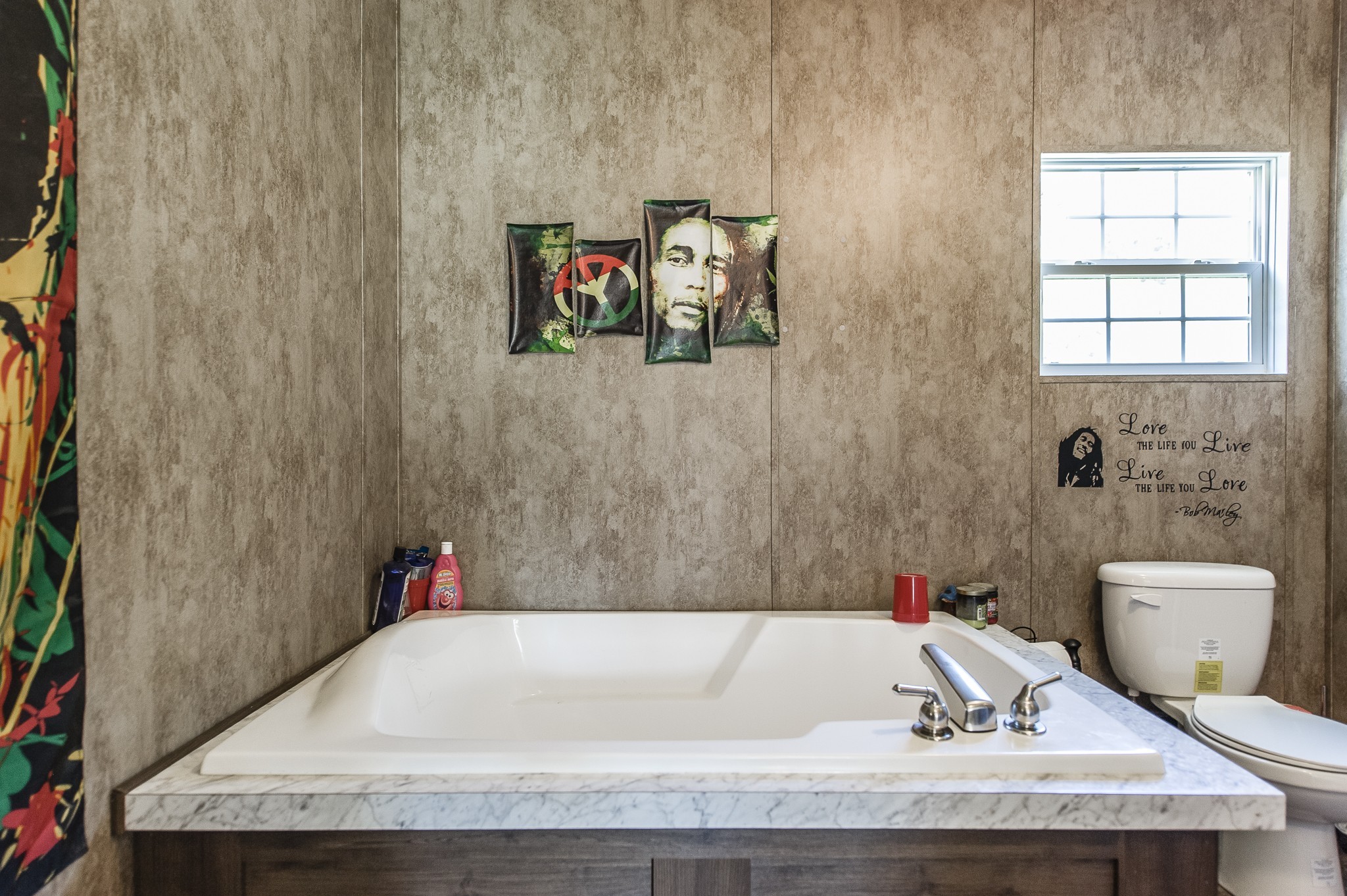 537 Bob Perry Road Bethpage, TN 37022 - Photo 35 of 63 a bathroom with a granite countertop sink and tub