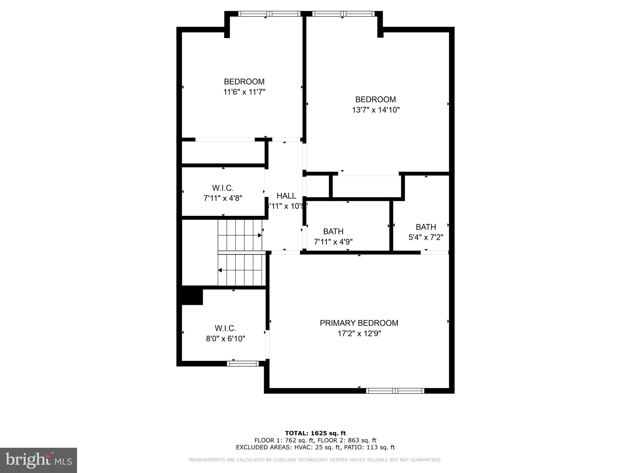 1705 Ivy Oak Square Reston, VA 20190 - Photo 36 of 36 Upper Level Floor Plan