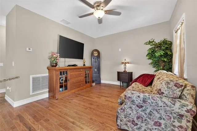 a backyard of a house