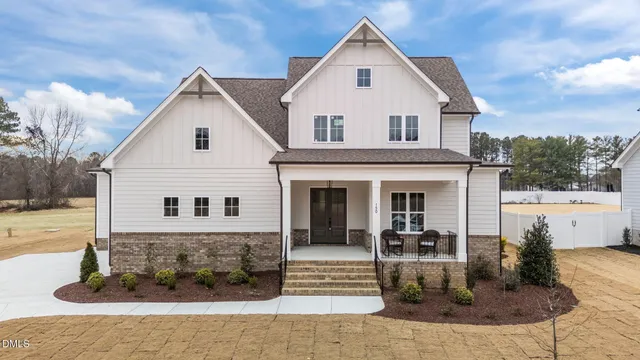 front view of a house with a porch