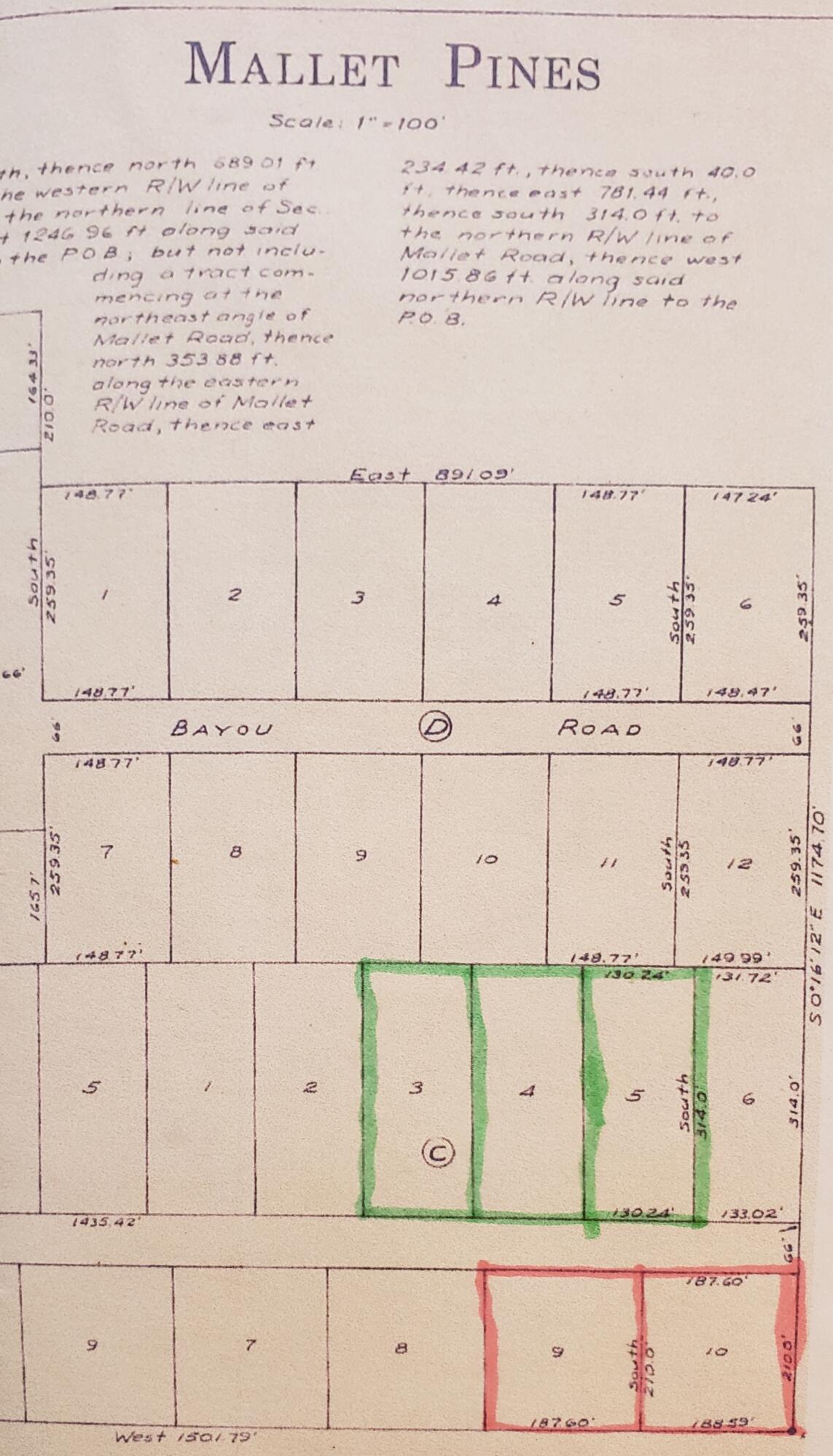 Lot 6 Mallet Road Freeport, FL 32439 - Photo 1 of 2 burgess lots