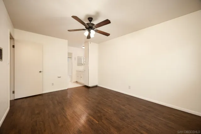 a view of an empty room