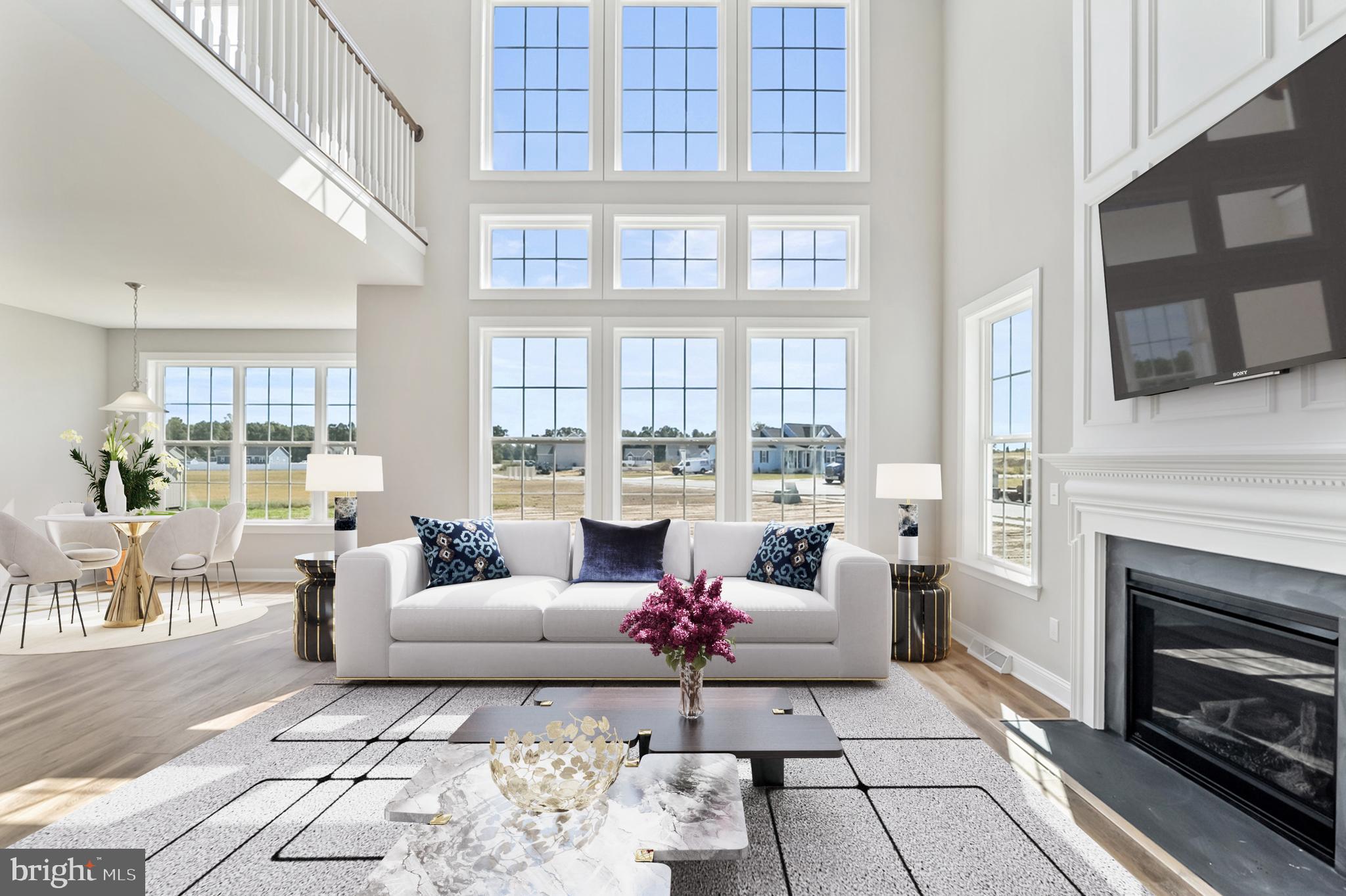 296 Robbins Road, Unit GEO Frederica, DE 19946 - Photo 2 of 16 a living room with furniture and a fireplace
