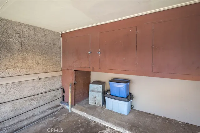 a view of storage and utility room