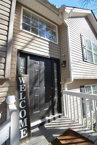 a view of a building with a street