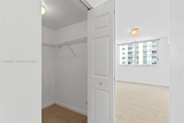 a view of an empty room