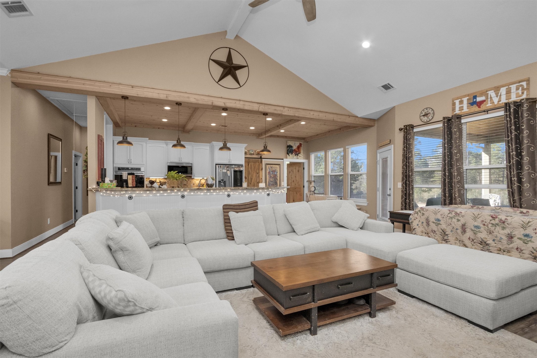 12225 High Fire Road Montgomery, TX 77356 - Photo 14 of 45 a living room with furniture and a large window