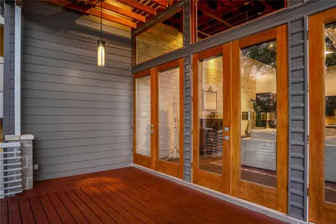 a view of outdoor space and deck