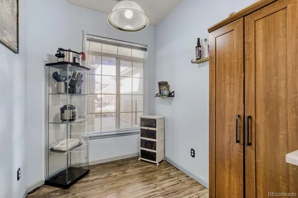 a view of a walk in closet