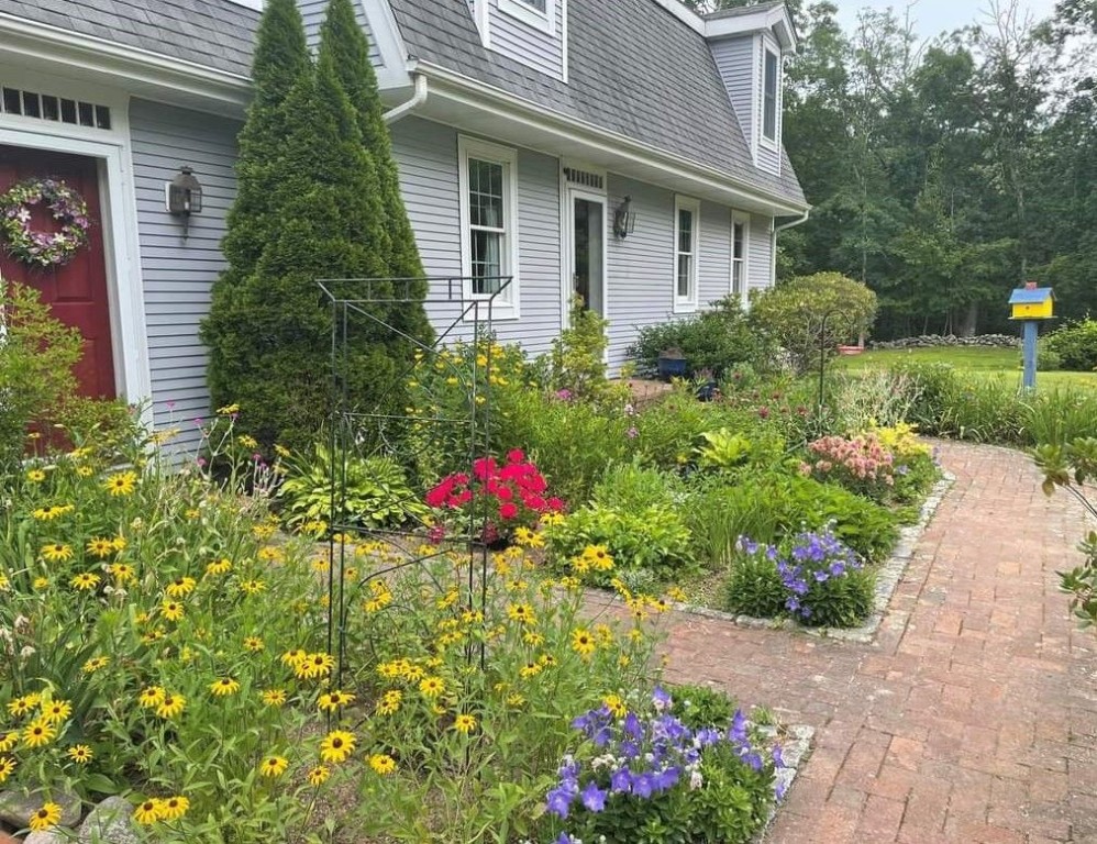 276 Widow Sweets Road Exeter, RI 02822 - Photo 2 of 44 Walkway with Flower gardens