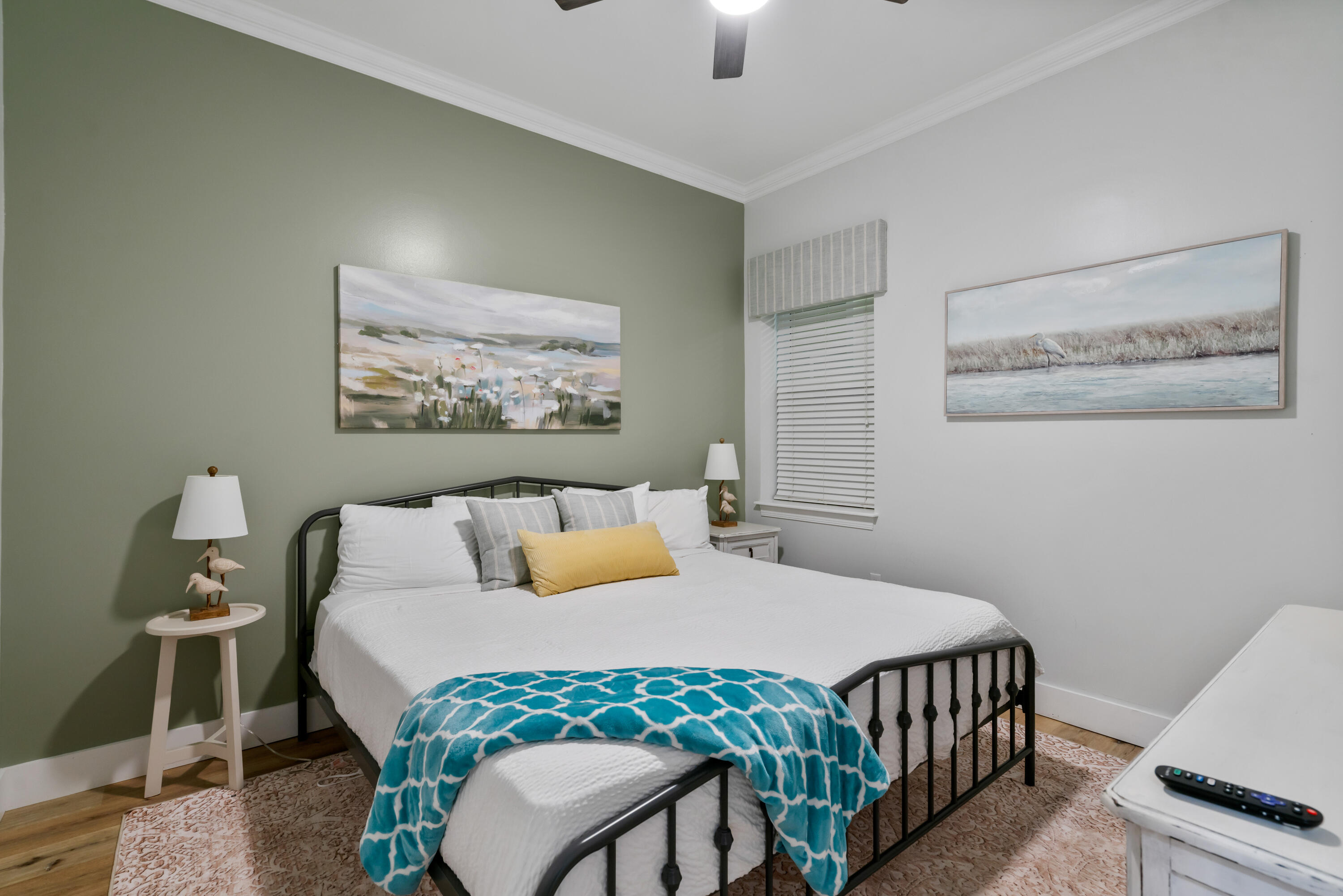 231 Somerset Bridge Road, Unit 2305 Santa Rosa Beach, FL 32459 - Photo 19 of 40 a bedroom with a bed and a table in it