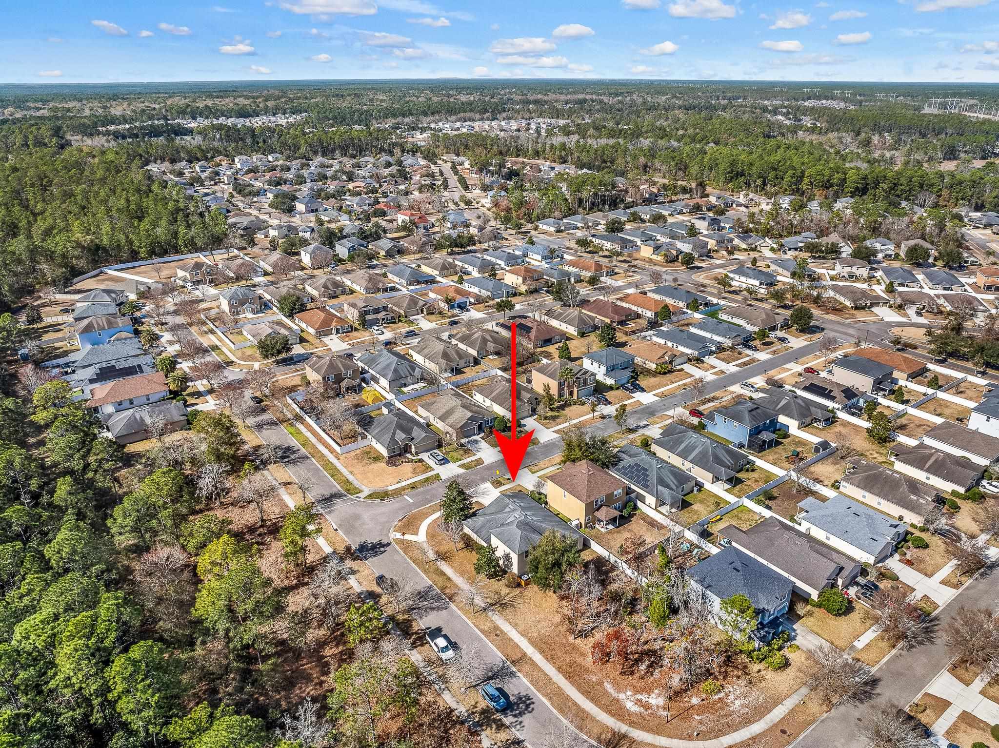 1353 Camp Ridge Lane Middleburg, FL 32068 - Photo 78 of 88 Aerial view of property and surrounding area featuring nearby suburban area