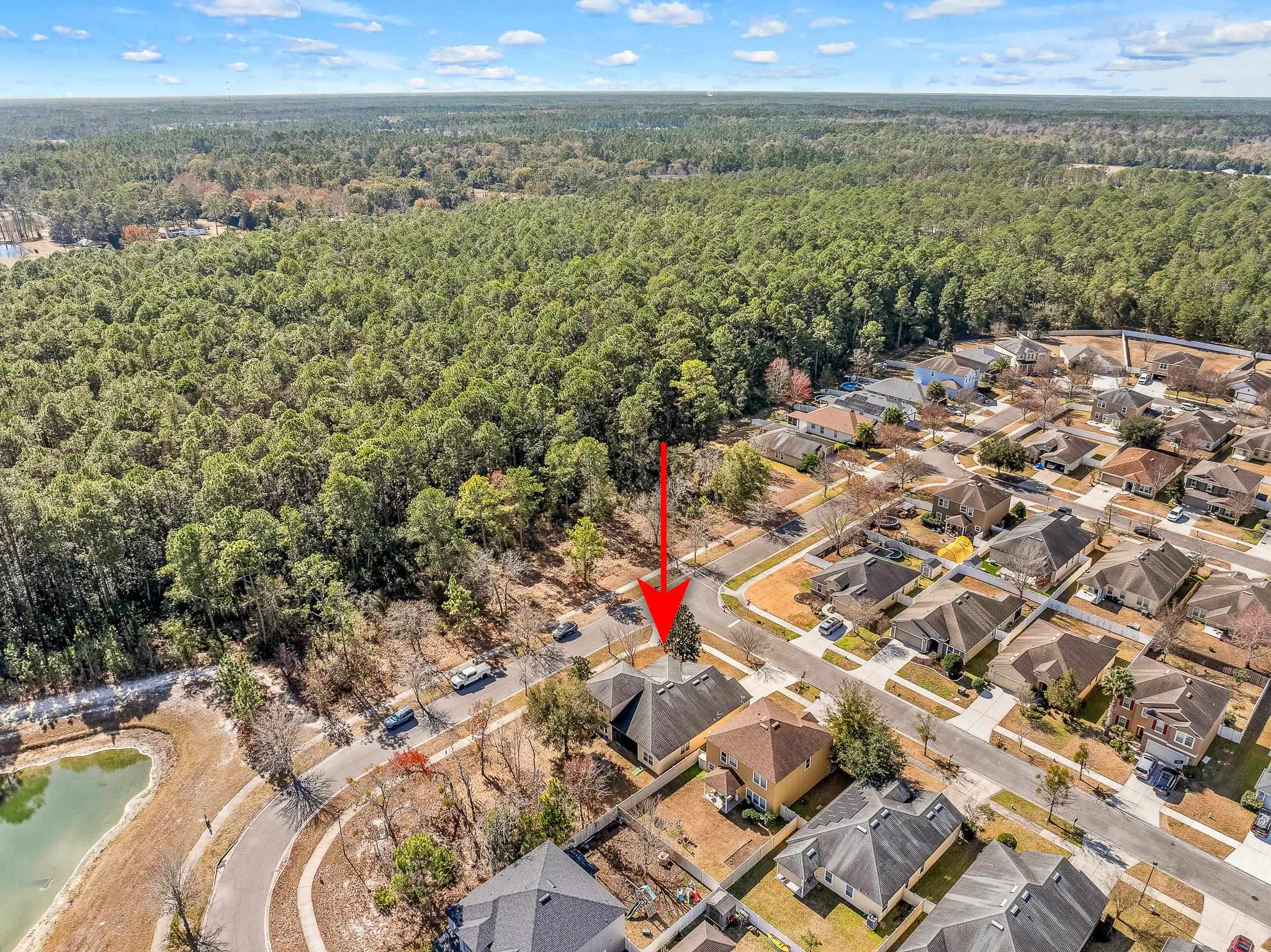 1353 Camp Ridge Lane Middleburg, FL 32068 - Photo 80 of 88 Aerial overview of property's location with nearby suburban area and a large body of water