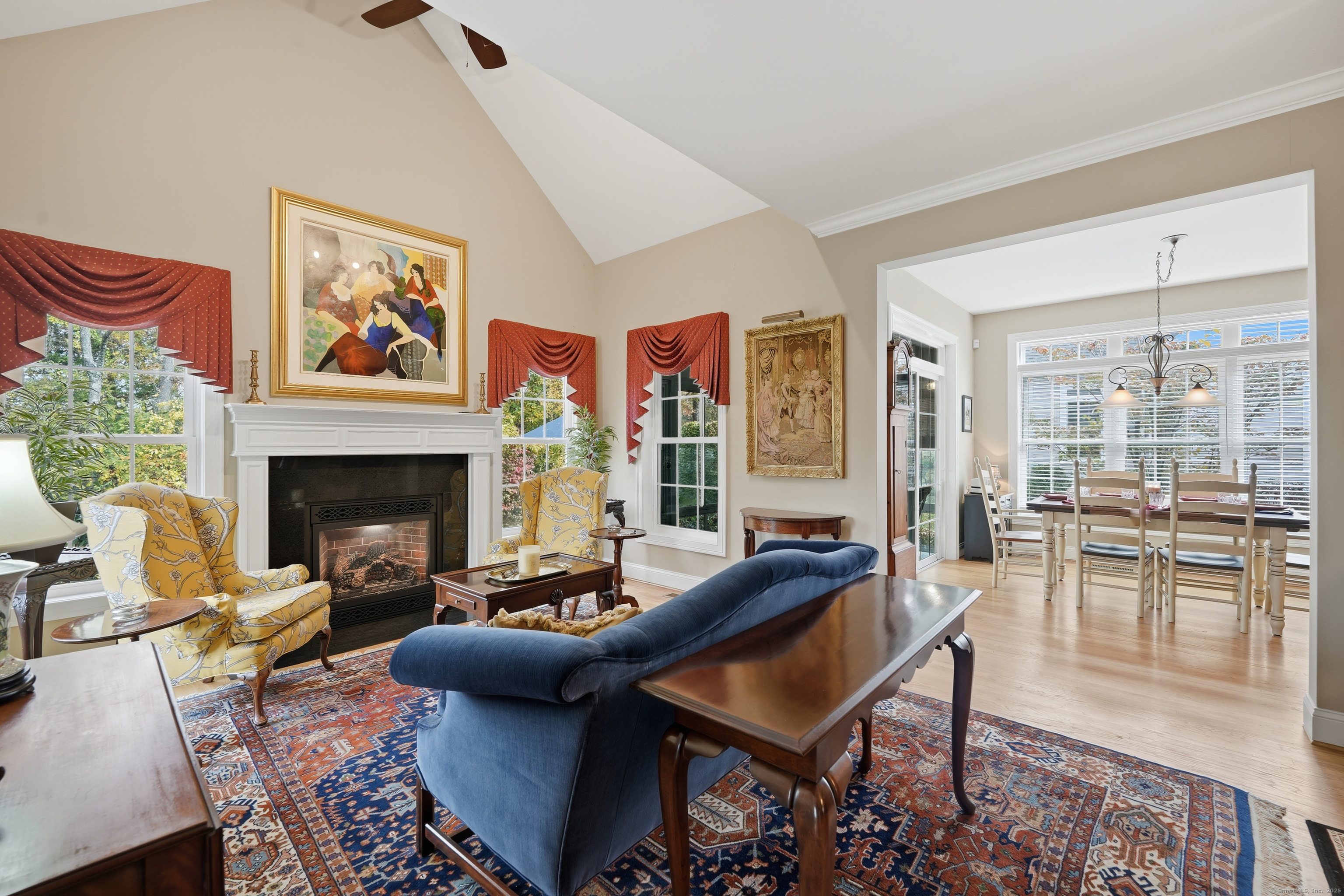 20 Greendale Drive Suffield, CT 06078 - Photo 12 of 36 a living room with furniture and a fireplace