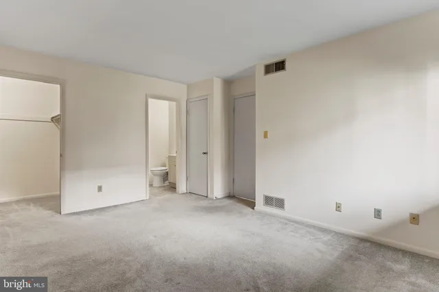 a view of an empty room