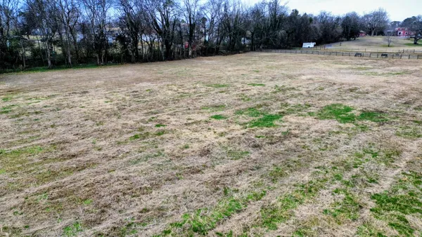 a view of backyard with green space