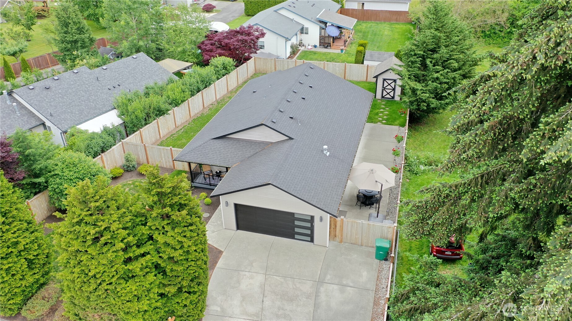20919 Ronning Road Arlington, WA 98223 - Photo 28 of 28 an aerial view of a house with a yard