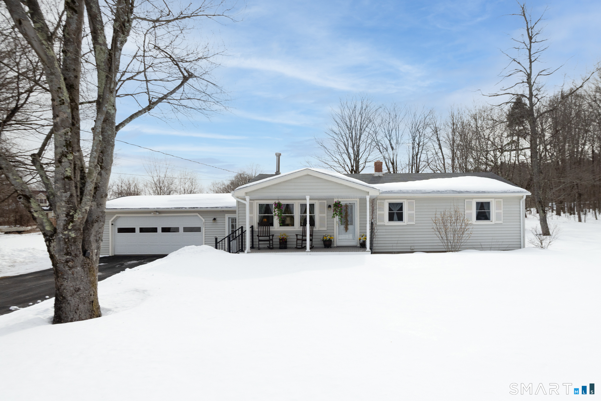 351 Platt Hill Road Winchester, CT 06098 - Photo 2 of 40 a white house that has a tree in front of it
