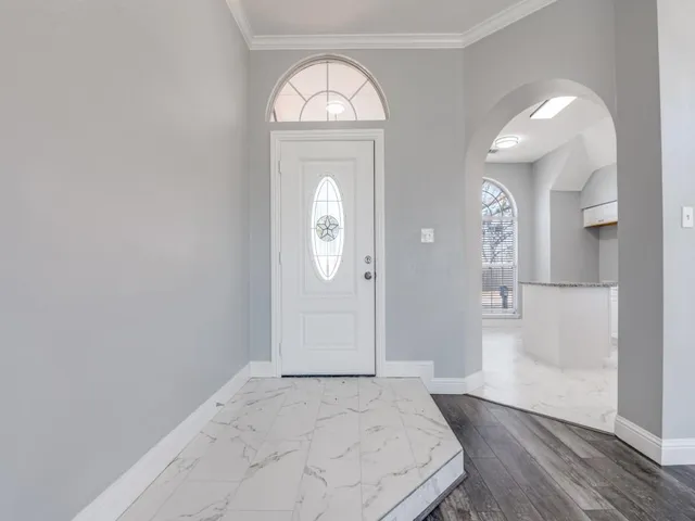 view of empty room with wooden floor