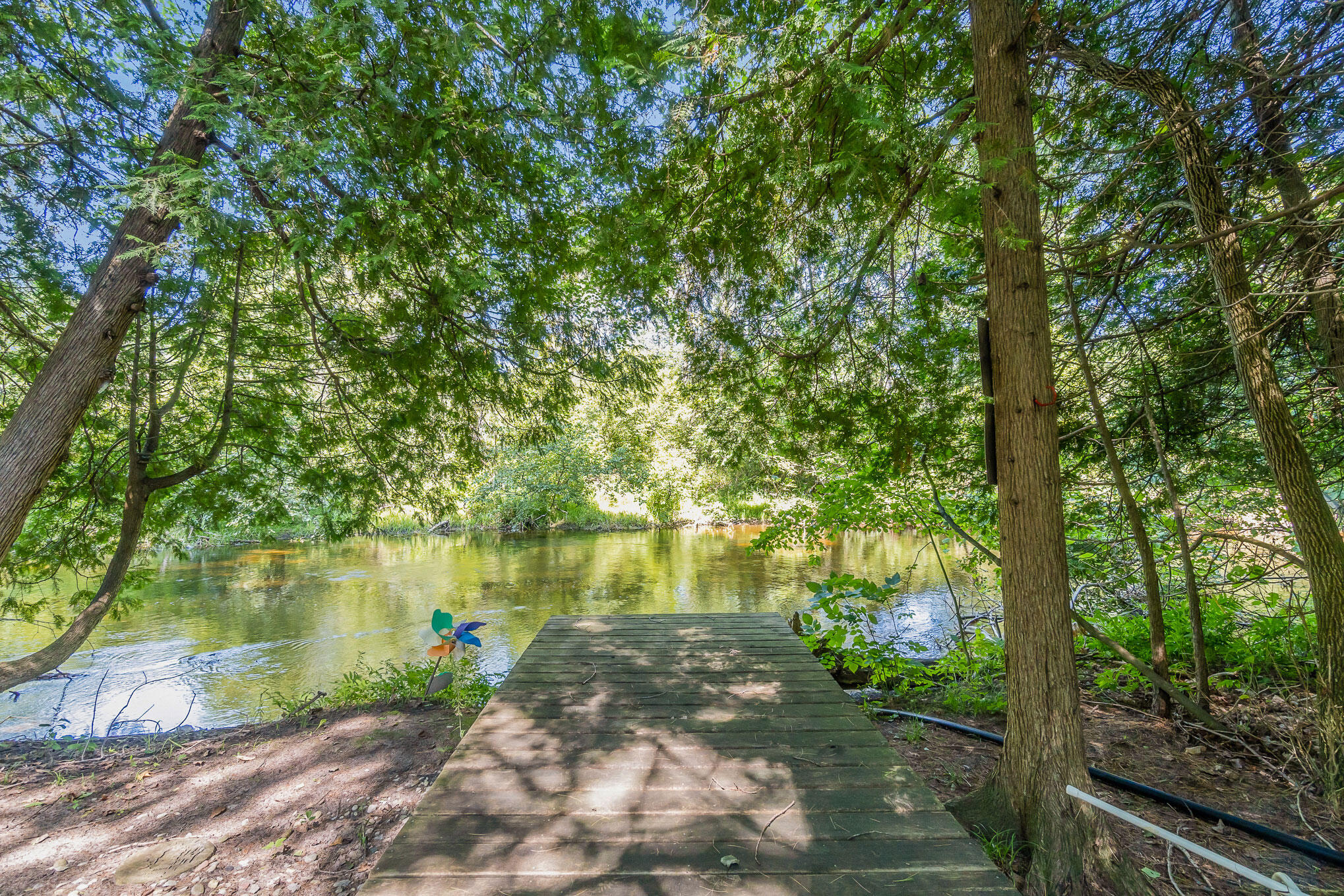 18753 Rapids Road Thompsonville, MI 49683 - Photo 12 of 46 stairway to river & dock